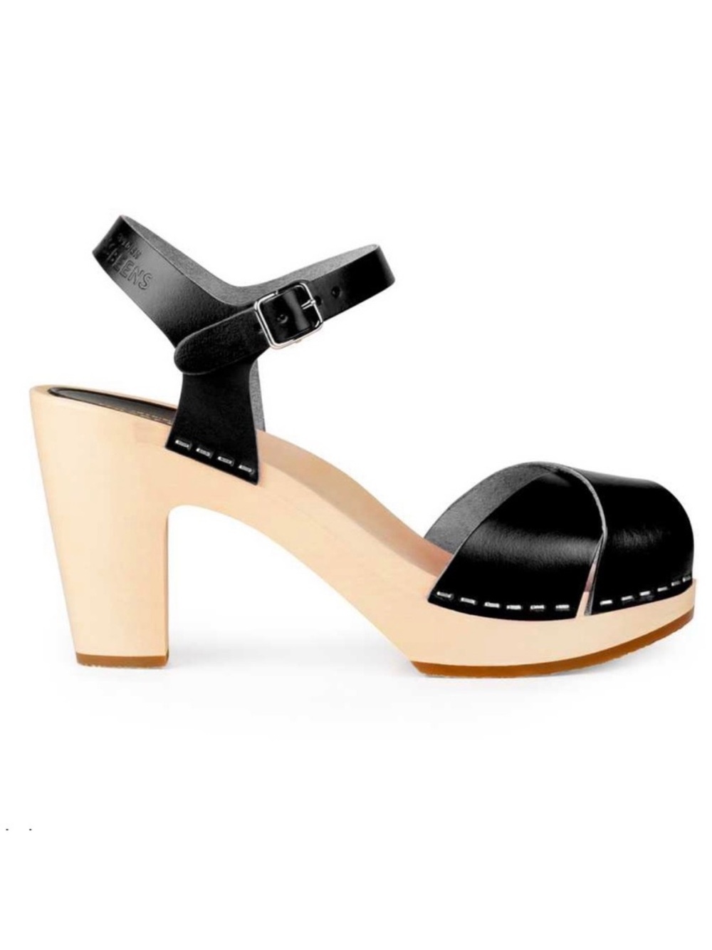 Swedish Hasbeens Merci Leather Clog Sandal 9 / 39